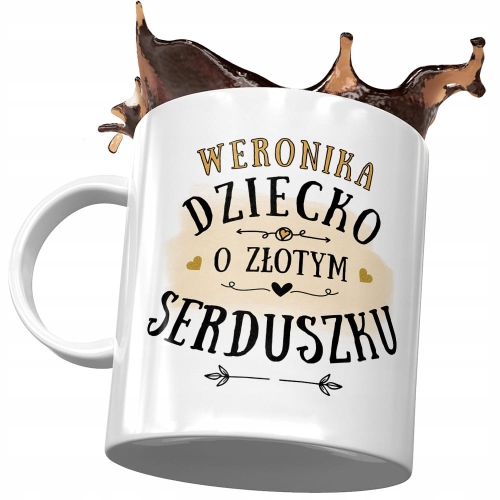 Dla Weroniki Kubek na Urodziny Imieniny na Prezent z Nadrukiem ze Zdjęciem