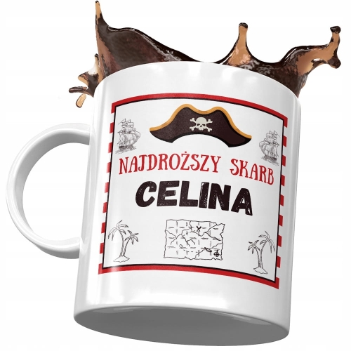Dla Celiny Kubek na Urodziny Imieniny na Prezent z Nadrukiem ze Zdjęciem