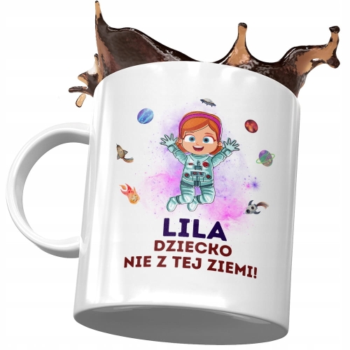 Dla Lilii Kubek na Urodziny Imieniny na Prezent z Nadrukiem ze Zdjęciem