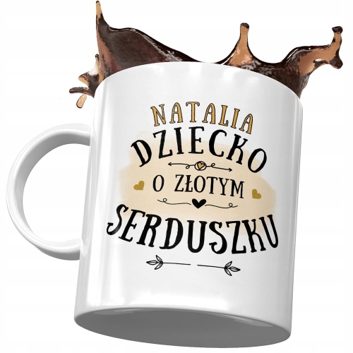 Dla Natalii Kubek na Urodziny Imieniny na Prezent z Nadrukiem ze Zdjęciem