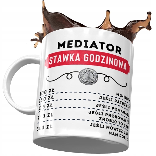 Dla Mediatora Kubek na Urodziny na Prezent z Nadrukiem ze Zdjęciem