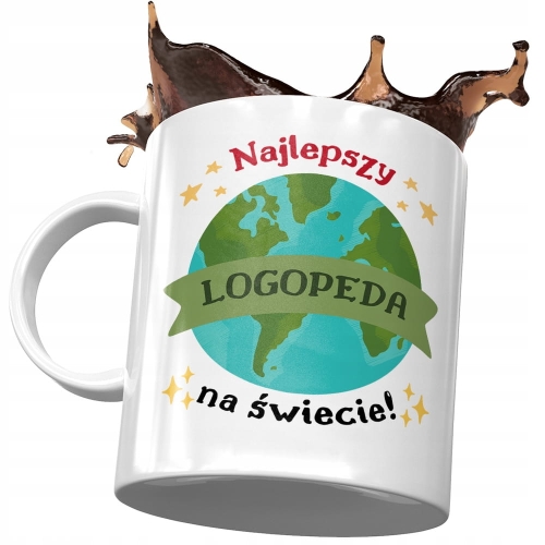 Dla Logopedy Kubek na Urodziny Imieniny na Prezent z Nadrukiem ze Zdjęciem