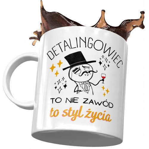 Dla Detalingowca Kubek na Urodziny na Prezent z Nadrukiem ze Zdjęciem