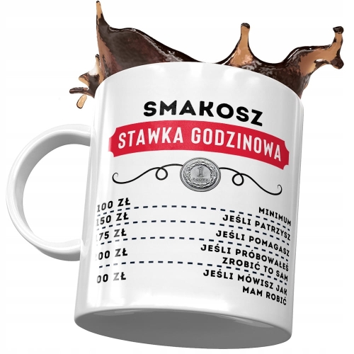 Dla Smakosza Kubek na Urodziny Imieniny na Prezent z Nadrukiem ze Zdjęciem