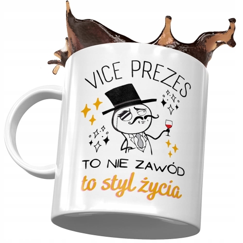 Dla Vice Prezesa Kubek na Urodziny na Prezent z Nadrukiem ze Zdjęciem