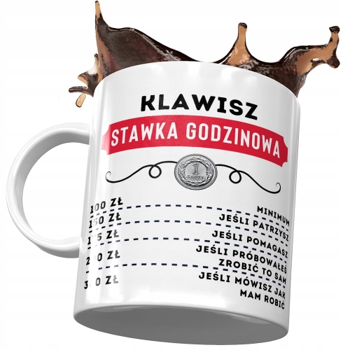 Dla Klawisza Kubek na Urodziny Imieniny na Prezent z Nadrukiem ze Zdjęciem