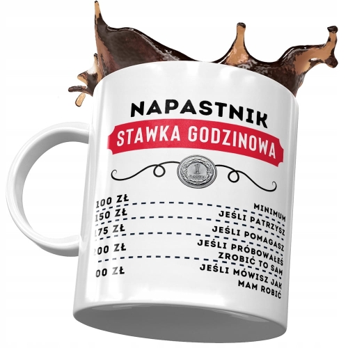 Dla Napastnika Kubek na Urodziny na Prezent z Nadrukiem ze Zdjęciem