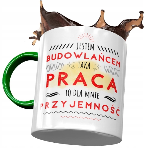 Kubek Dla Budowlańca Jestem Budowlańcem Prezent z Nadrukiem ze Zdjęciem