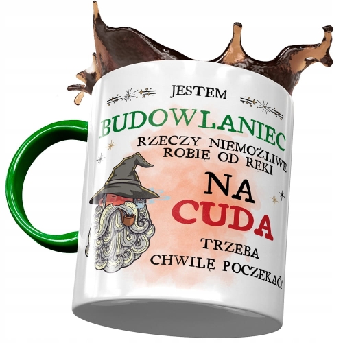 Kubek Dla Budowlańca Jestem Budowlańcem Prezent z Nadrukiem ze Zdjęciem
