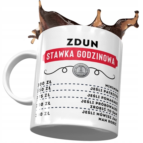 Dla Zduna Kubek na Urodziny Imieniny na Prezent z Nadrukiem ze Zdjęciem