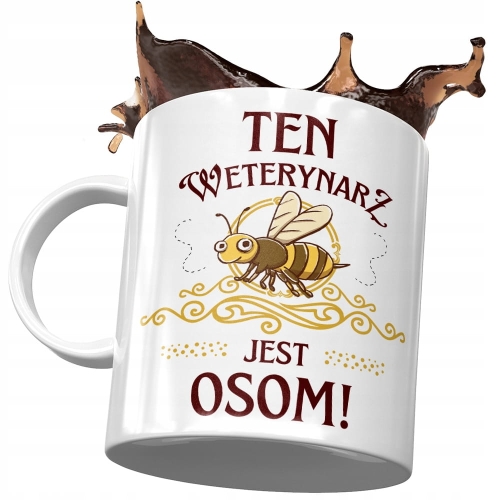 Kubek Dla Weterynarza Ten Weterynarz Jest Osom! z Nadrukiem ze Zdjęciem