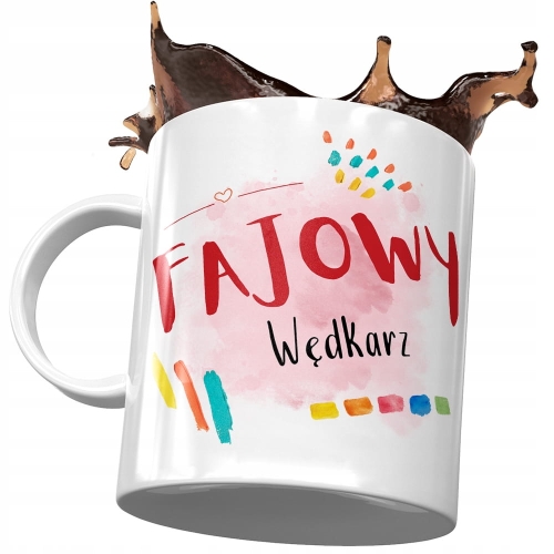 Kubek Dla Wędkarza Fajowy Wędkarz z Nadrukiem ze Zdjęciem