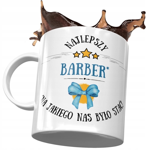 Kubek Dla Barbera Najlepszy Barber Prezent z Nadrukiem ze Zdjęciem