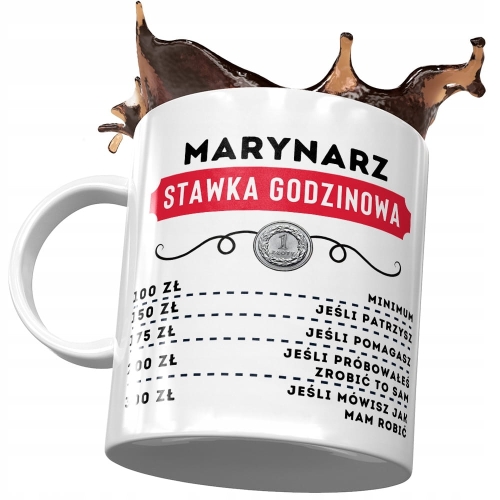 Dla Marynarza Kubek na Urodziny na Prezent z Nadrukiem ze Zdjęciem
