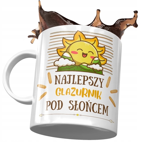 Dla Glazurnika Kubek na Urodziny na Prezent z Nadrukiem ze Zdjęciem