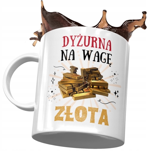 Dla Dyżurnej Kubek na Urodziny Imieniny na Prezent z Nadrukiem ze Zdjęciem