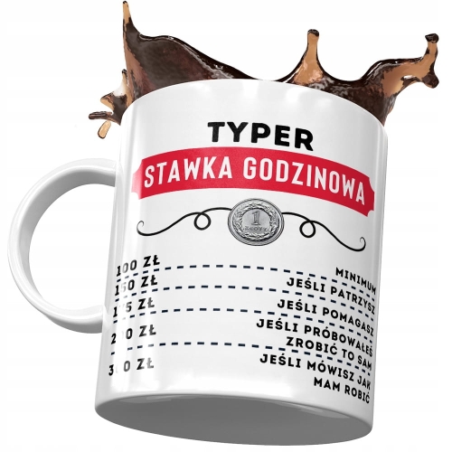 Dla Typera Kubek na Urodziny Imieniny na Prezent z Nadrukiem ze Zdjęciem