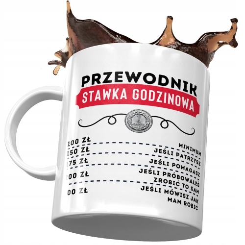 Dla Przewodnika Kubek na Urodziny na Prezent z Nadrukiem ze Zdjęciem