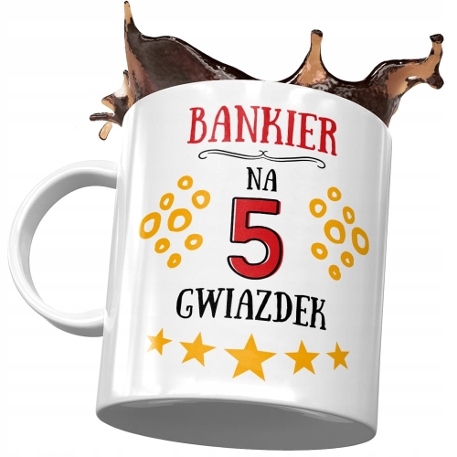 Dla Bankiera Kubek na Urodziny na Prezent z Nadrukiem ze Zdjęciem