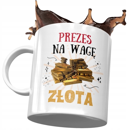 Dla Prezesa Kubek na Urodziny Imieniny na Prezent z Nadrukiem ze Zdjęciem