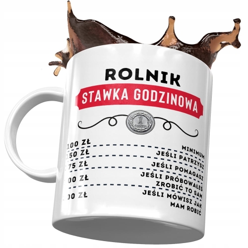 Dla Rolnika Kubek na Urodziny Imieniny na Prezent z Nadrukiem ze Zdjęciem