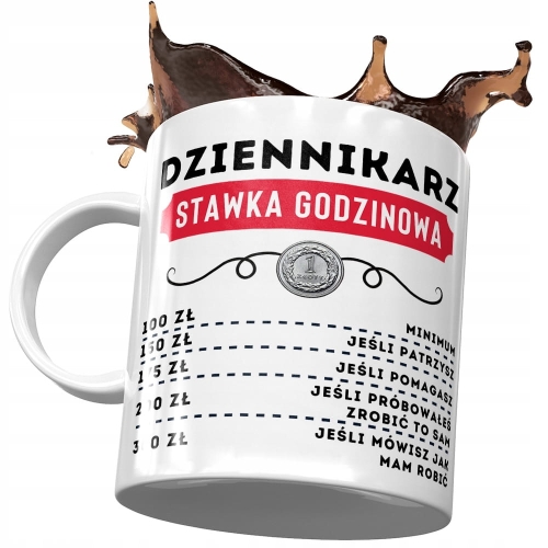 Dla Dziennikarza Kubek na Urodziny na Prezent z Nadrukiem ze Zdjęciem