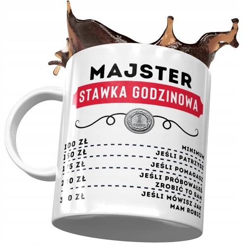 Dla Majstra Kubek na Urodziny na Prezent z Nadrukiem ze Zdjęciem