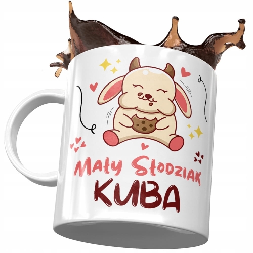 Kubek Dla Kuby Syna na Dzień Dziecka Prezent z Nadrukiem ze Zdjęciem