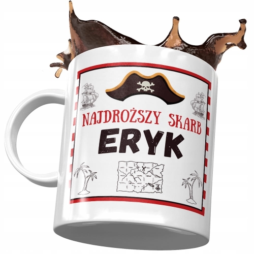 Kubek Dla Eryka Syna na Dzień Dziecka Prezent z Nadrukiem ze Zdjęciem