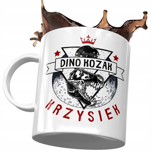 Kubek Dla Krzyśka Syna na Dzień Dziecka Prezent z Nadrukiem ze Zdjęciem