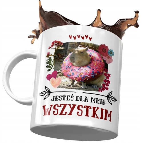 Kubek Kapibara na Urodziny Imieniny Prezent z Nadrukiem ze Zdjęciem