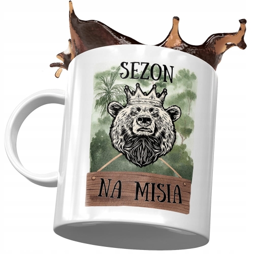 Kubek z Misiem Miś Słodki na Prezent z Nadrukiem ze Zdjęciem