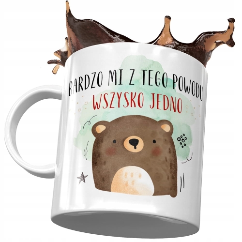 Kubek z Misiem Miś Słodki na Prezent z Nadrukiem ze Zdjęciem