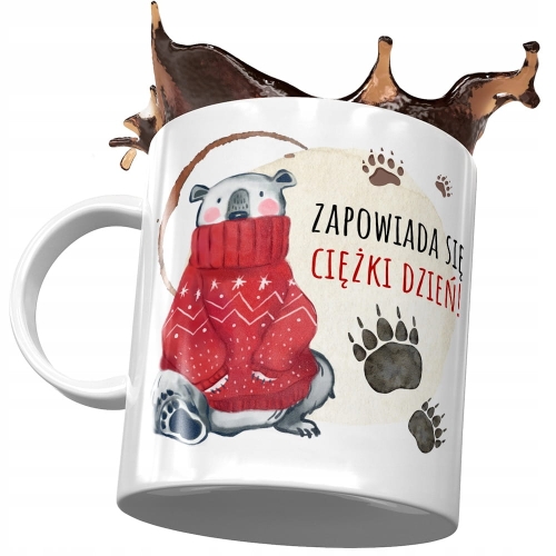Kubek z Misiem Miś Słodki na Prezent z Nadrukiem ze Zdjęciem