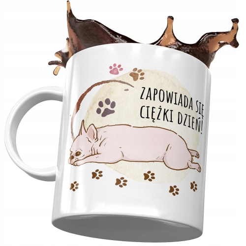 Kubek z Pieskiem Psem Psiakiem Słodki na Prezent z Nadrukiem ze Zdjęciem