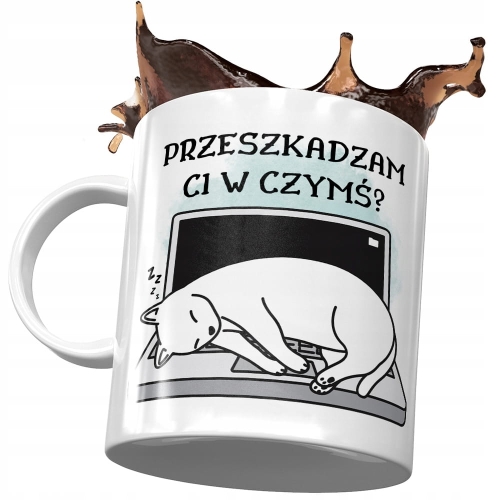 Kubek z Kotem Kotkiem Kociakiem Słodki na Prezent z Nadrukiem ze Zdjęciem