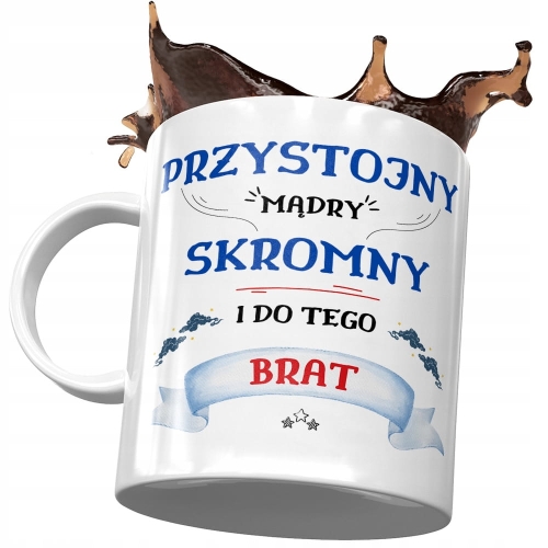 Kubek Dla Brata na Urodziny Prezent z Nadrukiem ze Zdjęciem