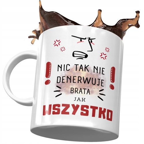 Kubek Dla Brata na Urodziny Prezent z Nadrukiem ze Zdjęciem