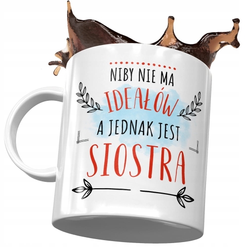 Kubek Dla Siostry Siostrzyczki na Urodziny Prezent z Nadrukiem ze Zdjęciem