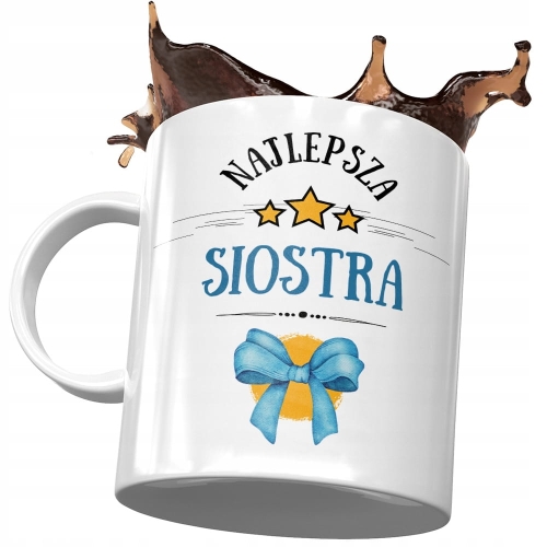Kubek Dla Siostry Siostrzyczki na Urodziny Prezent z Nadrukiem ze Zdjęciem