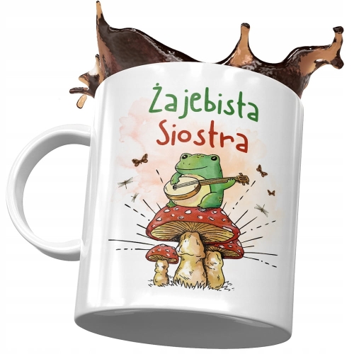 Kubek Dla Siostry Siostrzyczki na Urodziny Prezent z Nadrukiem ze Zdjęciem