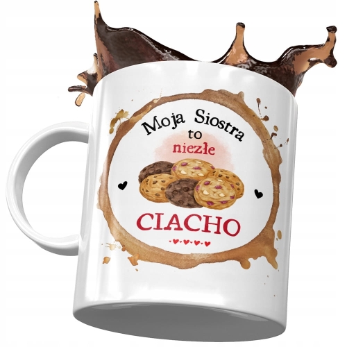 Kubek Dla Siostry Siostrzyczki na Urodziny Prezent z Nadrukiem ze Zdjęciem