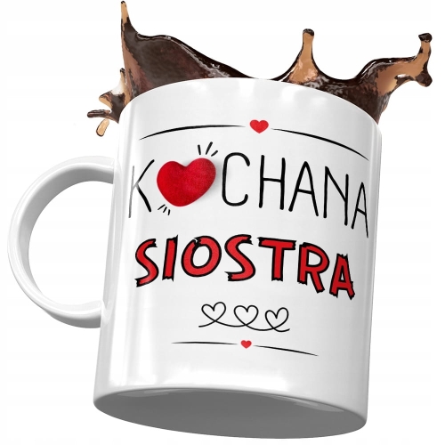 Kubek Dla Siostry Siostrzyczki na Urodziny Prezent z Nadrukiem ze Zdjęciem