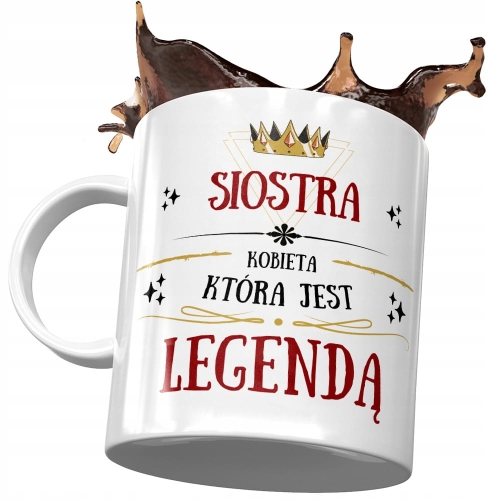 Kubek Dla Siostry Siostrzyczki na Urodziny Prezent z Nadrukiem ze Zdjęciem