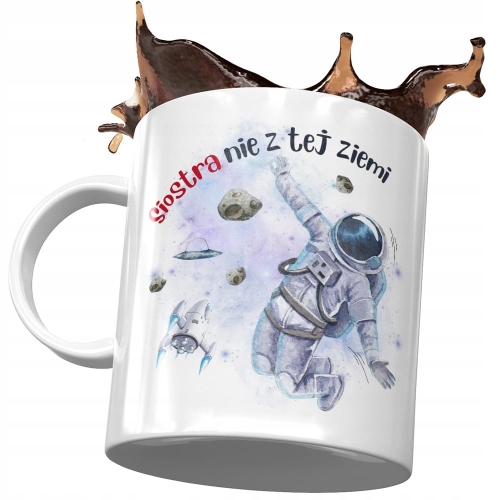 Kubek Dla Siostry Siostrzyczki na Urodziny Prezent z Nadrukiem ze Zdjęciem