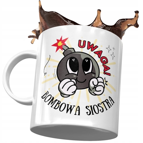 Kubek Dla Siostry Siostrzyczki na Urodziny Prezent z Nadrukiem ze Zdjęciem