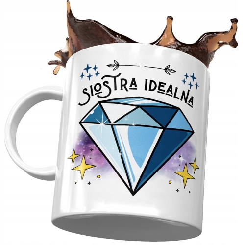 Kubek Dla Siostry Siostrzyczki na Urodziny Prezent z Nadrukiem ze Zdjęciem