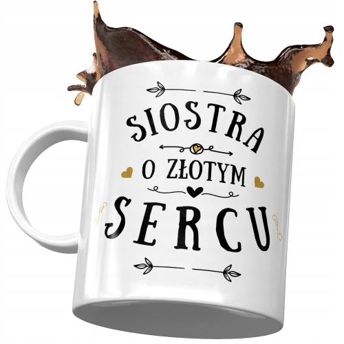 Kubek Dla Siostry Siostrzyczki na Urodziny Prezent z Nadrukiem ze Zdjęciem