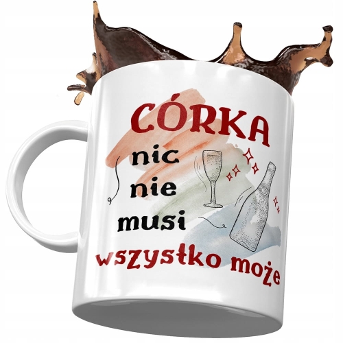 Kubek Dla Córki Córeczki na Dzień Dziecka Prezent z Nadrukiem ze Zdjęciem