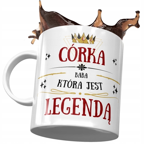Kubek Dla Córki Córeczki na Dzień Dziecka Prezent z Nadrukiem ze Zdjęciem